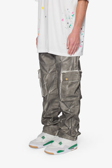 V671 Lichen Pinched Denim | Washed Olive