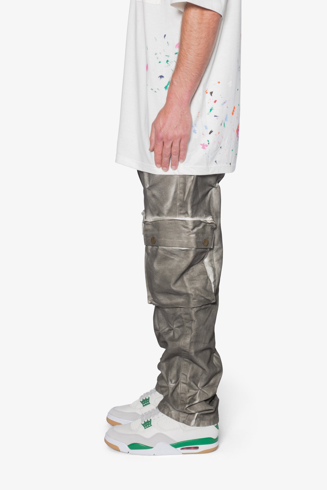 V671 Lichen Pinched Denim | Washed Olive