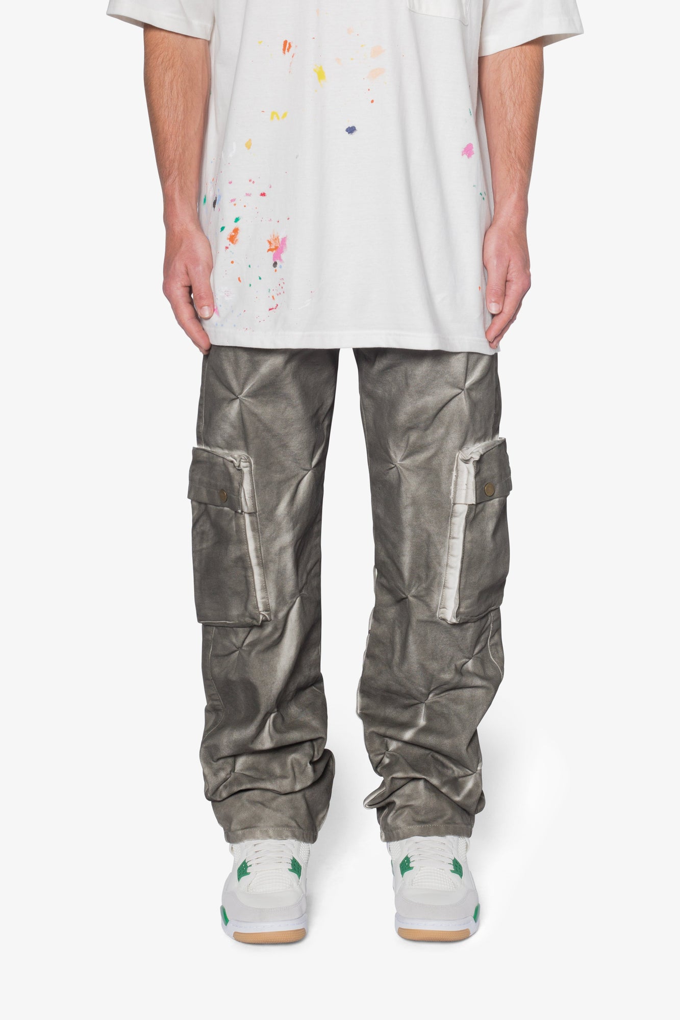 V671 Lichen Pinched Denim | Washed Olive