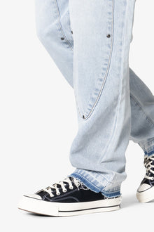 V694 Oval Double Knee Denim | Blue