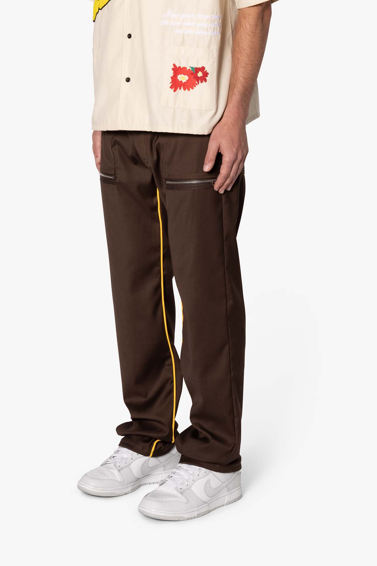 V695 Flit Zip Pants | Brown