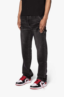 V704 Studded Double Knee Denim | Black