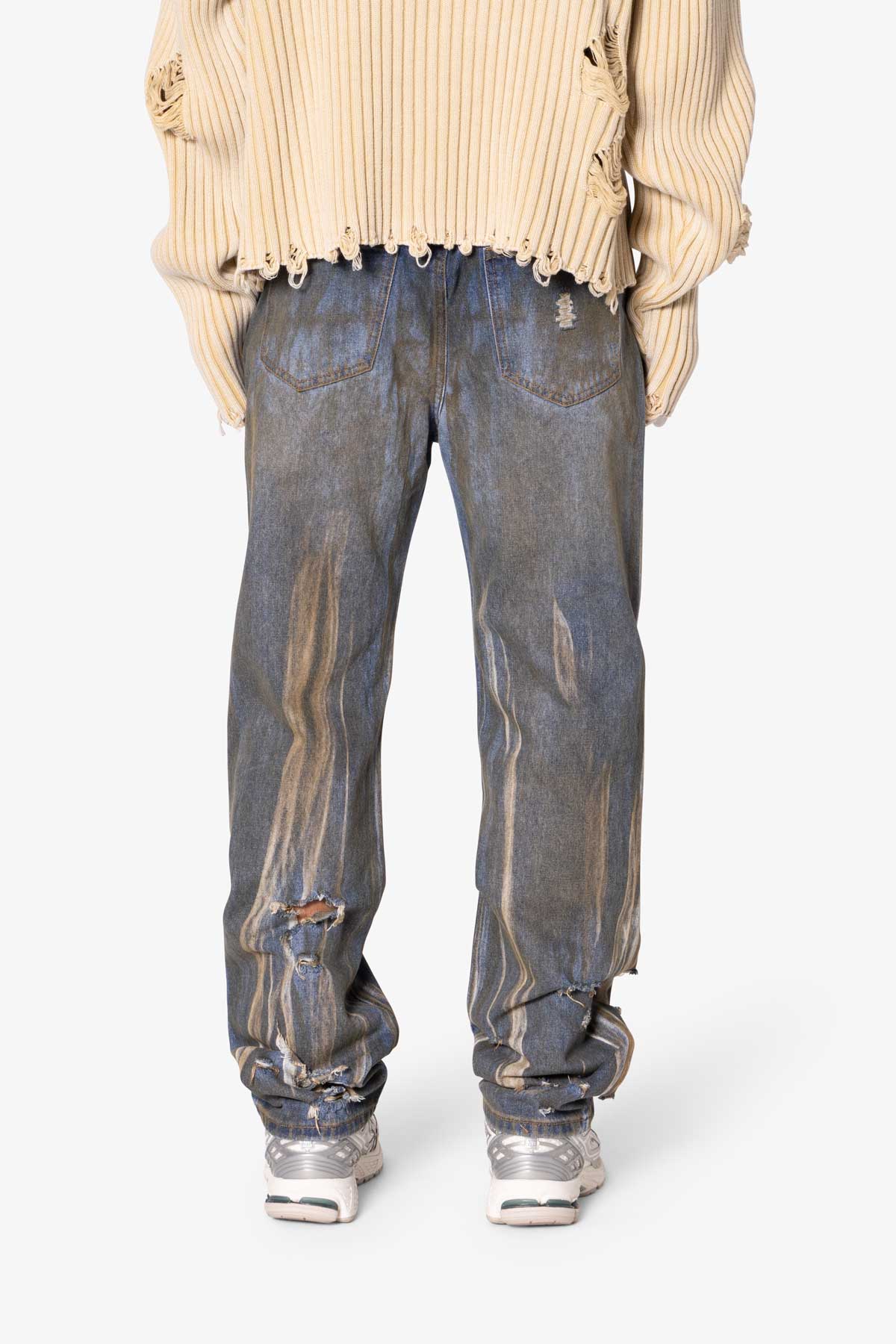 V708 Dirty Fold Denim | Blue