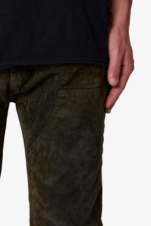 V712 SL3 Suede Pants | Olive x Black
