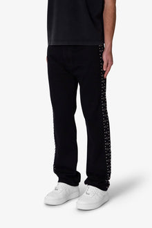 V715 Studded Baggy Denim | Black