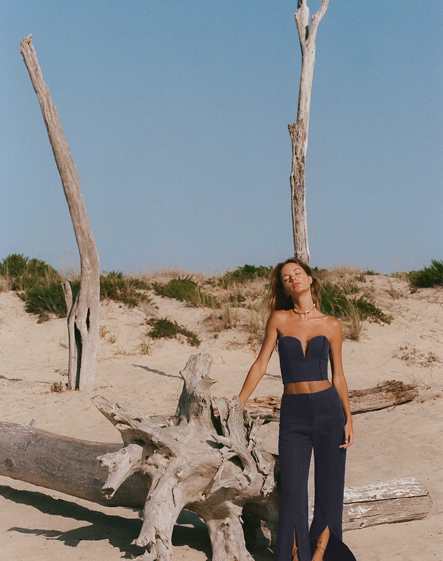 Louise Cropped Top - Sailboat XS