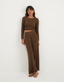 Sia Wide Leg Pants - Eclair XS