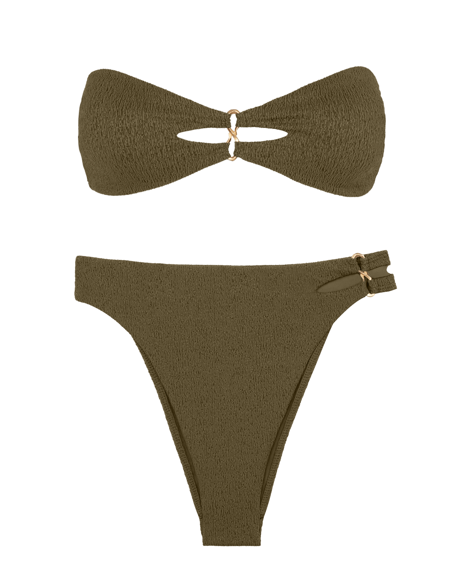 Firenze Solaro Hot Pant Bottom - Evergreen Brazilian / XS