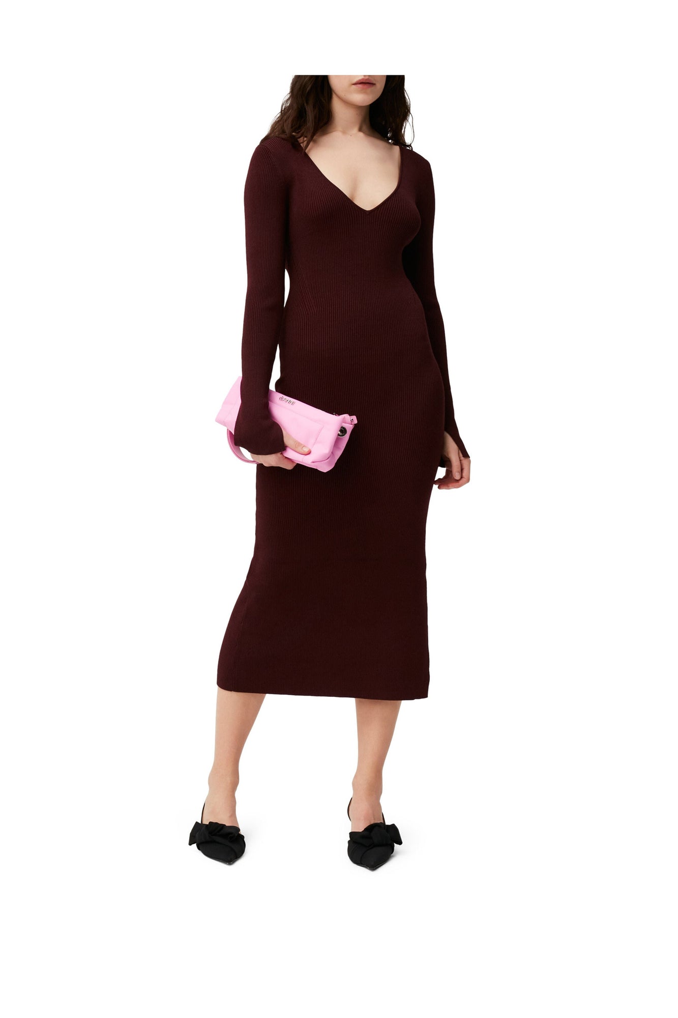 V neck Midi Dress | Port Royale
