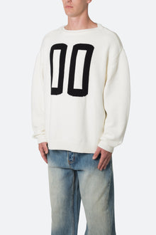 Varsity Knit Sweater | Off White