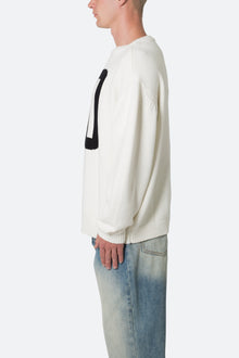 Varsity Knit Sweater | Off White