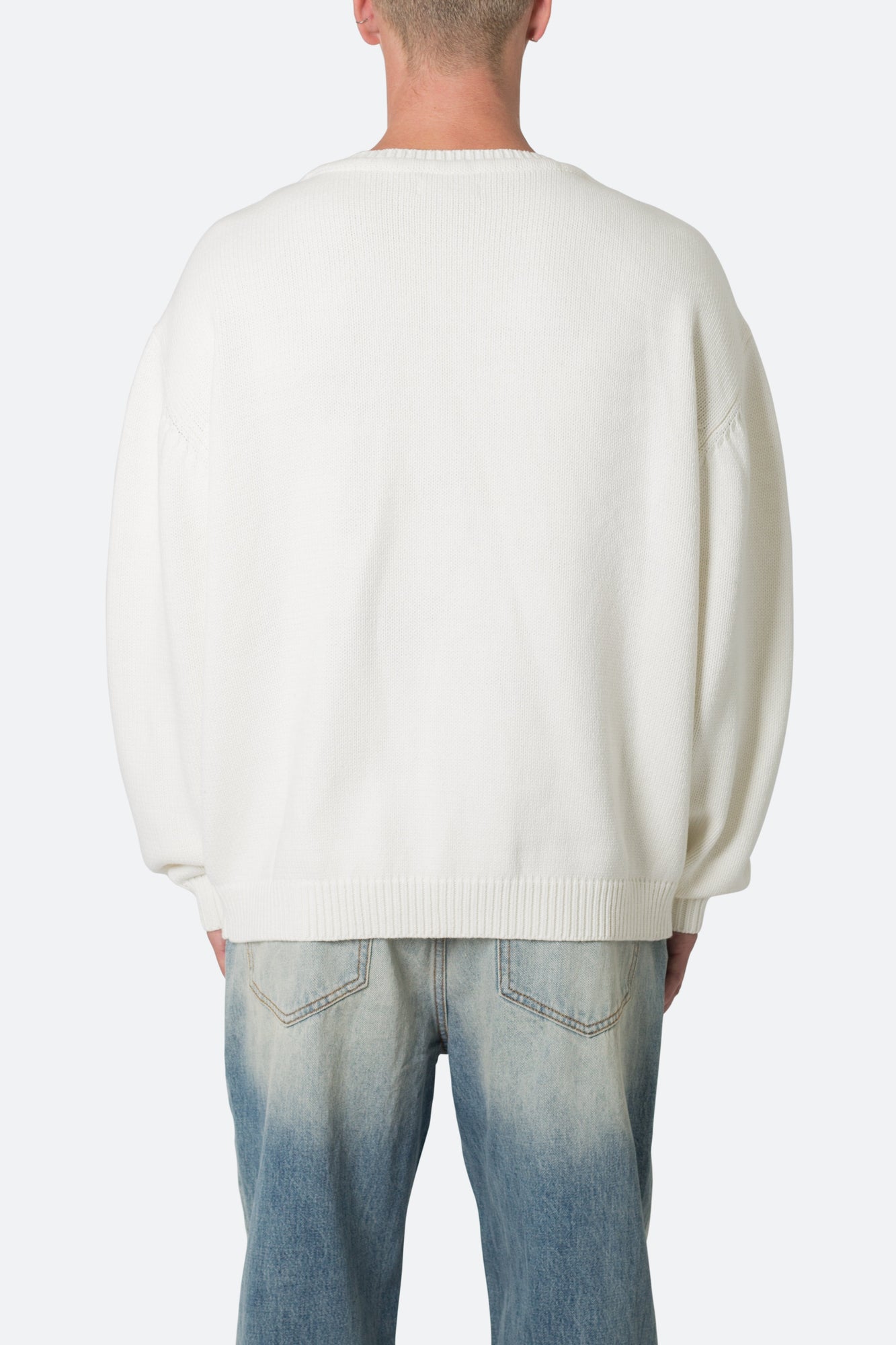 Varsity Knit Sweater | Off White