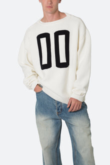 Varsity Knit Sweater | Off White