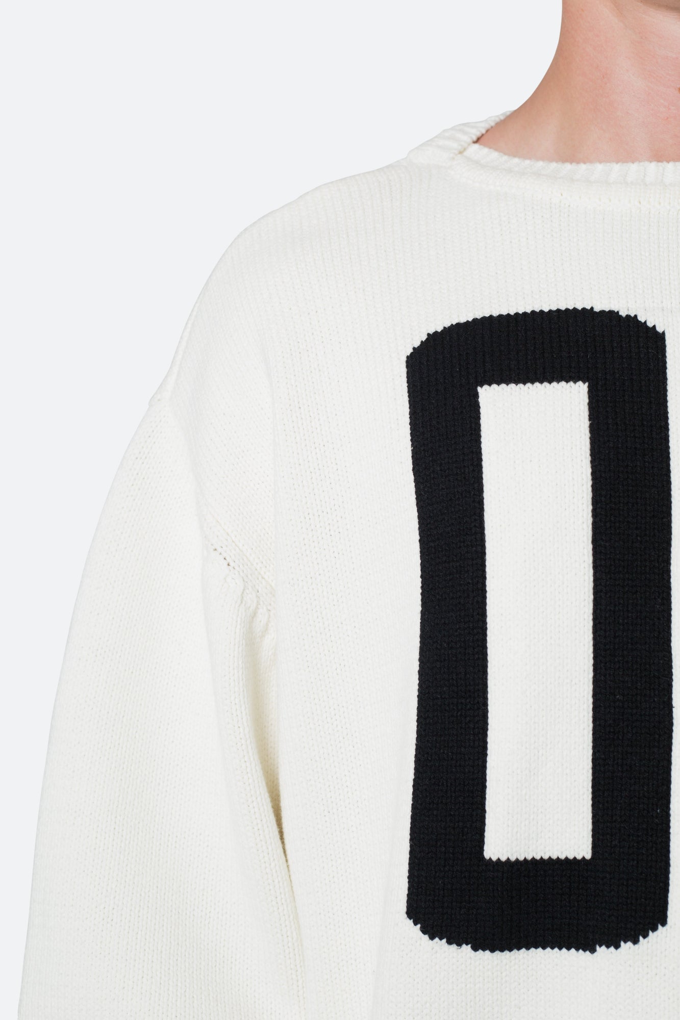 Varsity Knit Sweater | Off White