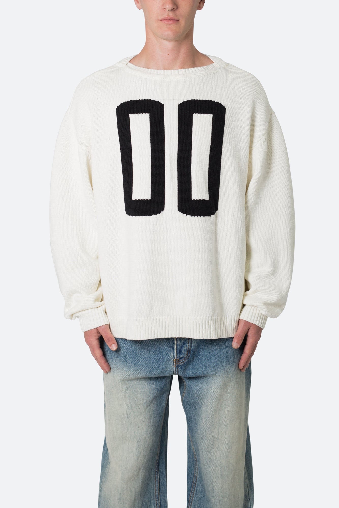 Varsity Knit Sweater | Off White