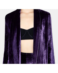 Velvet Julianne Blazer | Blackcurrant