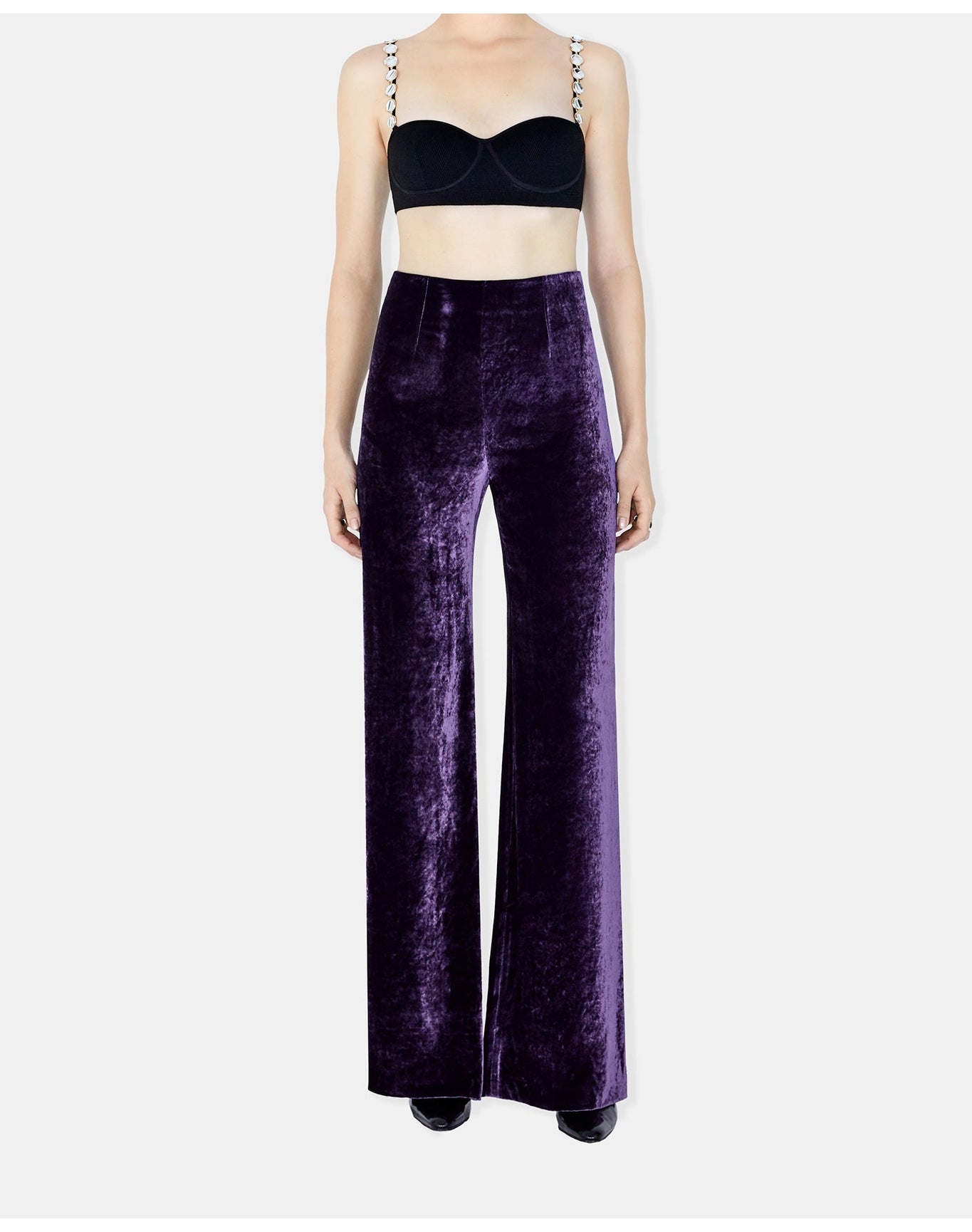 Velvet Trouser | Blackcurrant