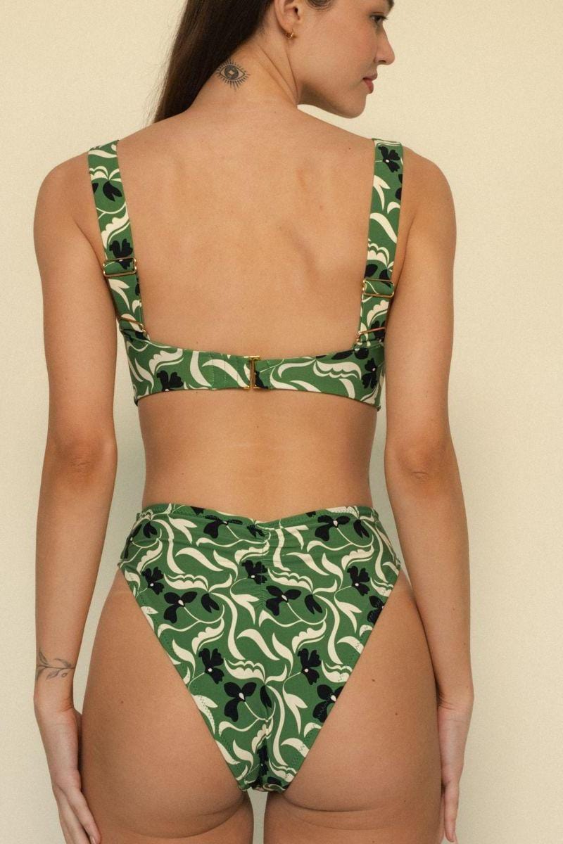 Paula Tie-Up Bikini Bottom | Veronica Floral