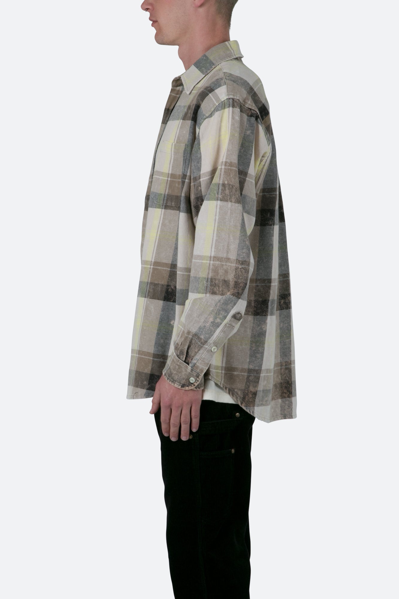 Vintage Plaid Shirt | Black x Grey