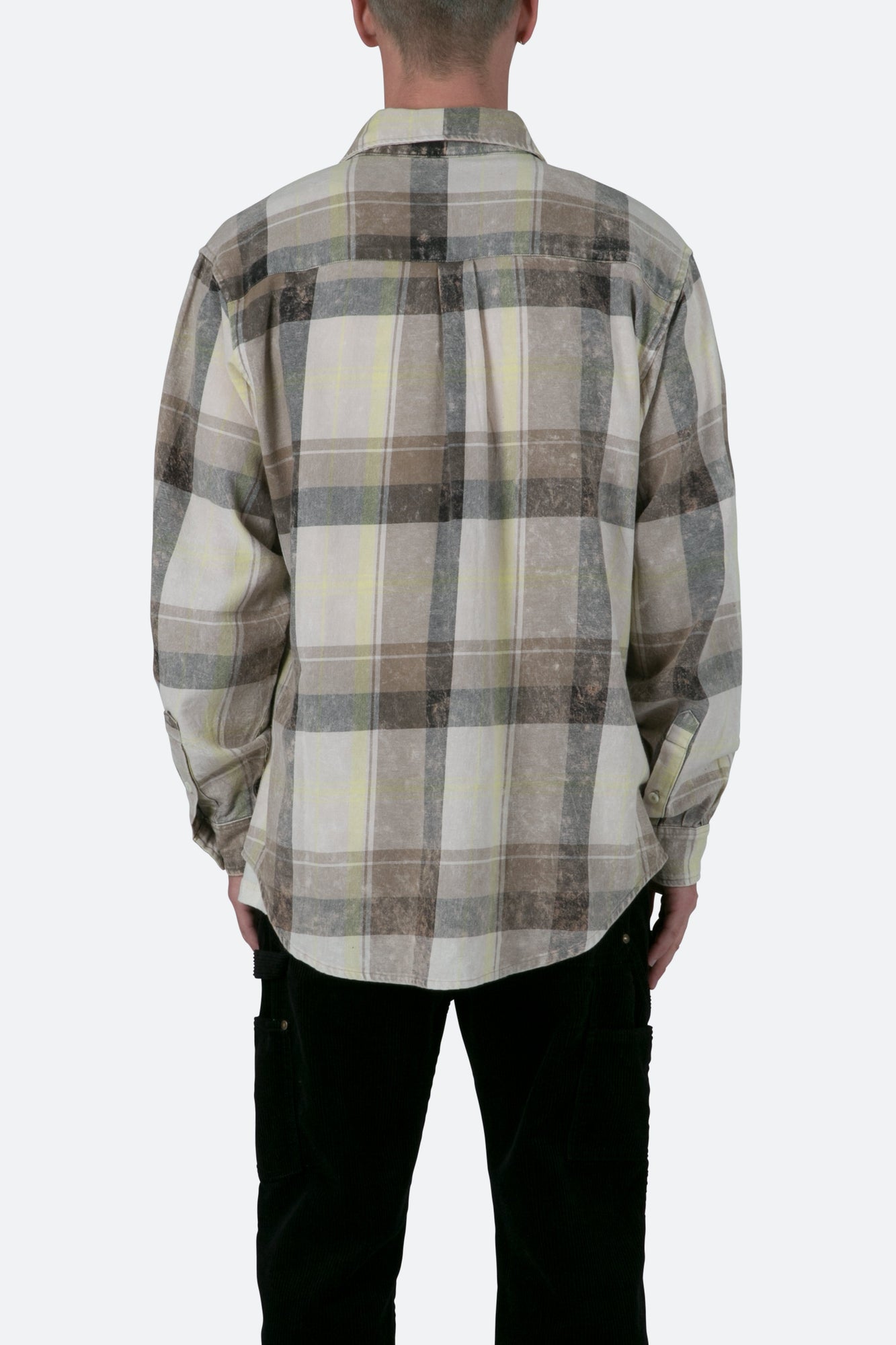 Vintage Plaid Shirt | Black x Grey