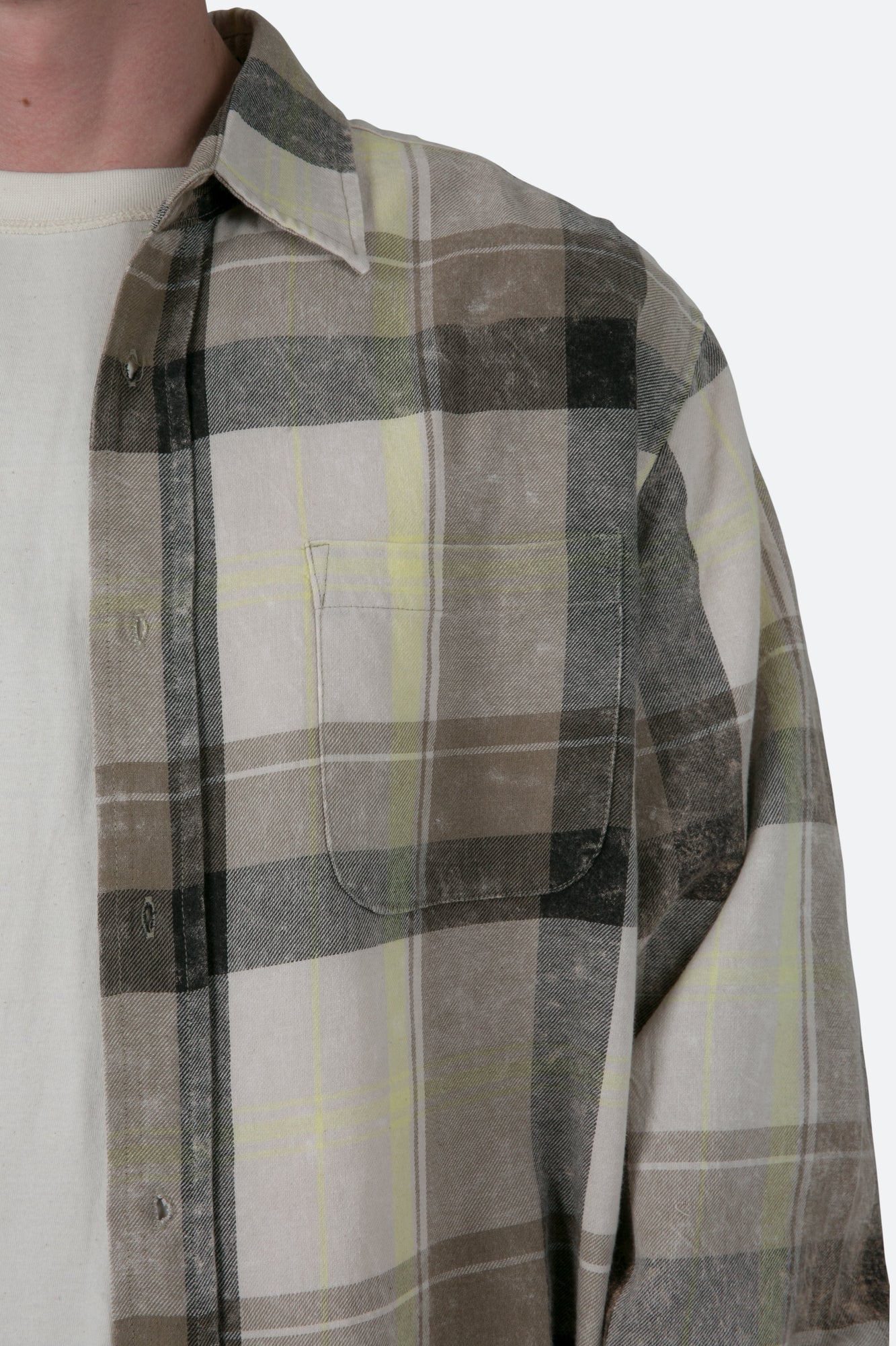 Vintage Plaid Shirt | Black x Grey