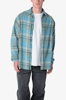 Vintage Plaid Shirt | Blue x Black
