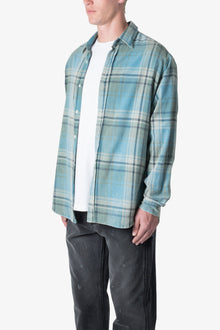 Vintage Plaid Shirt | Blue x Black