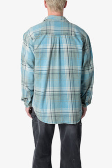 Vintage Plaid Shirt | Blue x Black