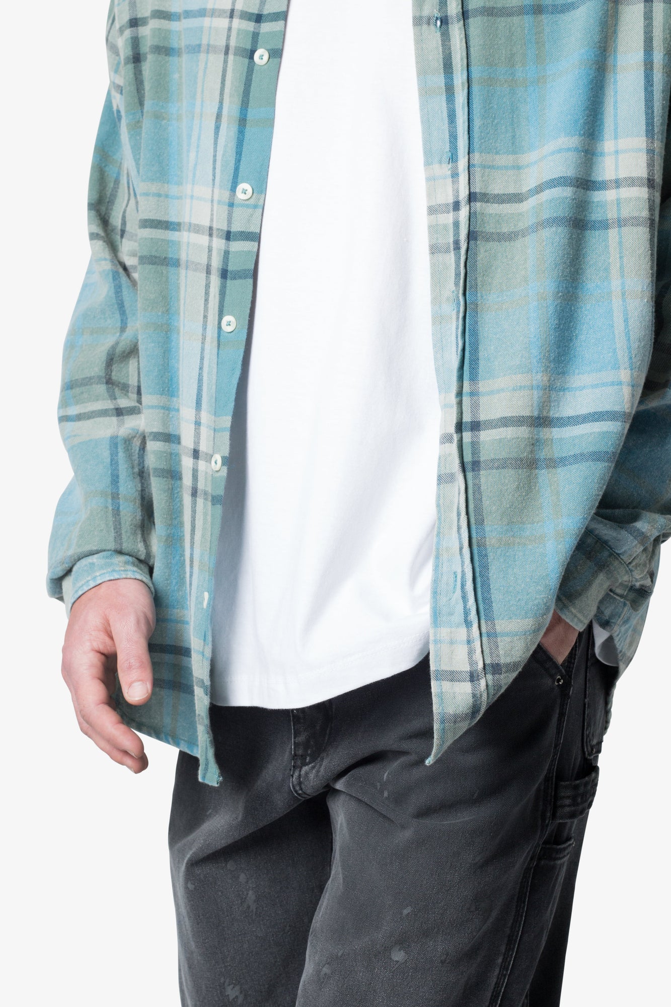 Vintage Plaid Shirt | Blue x Black