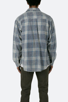Vintage Plaid Shirt | Blue x White