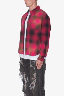 Vintage Washed Shirt | Red x Black