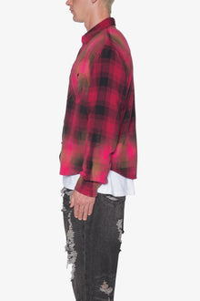 Vintage Washed Shirt | Red x Black