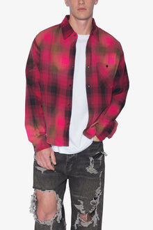 Vintage Washed Shirt | Red x Black