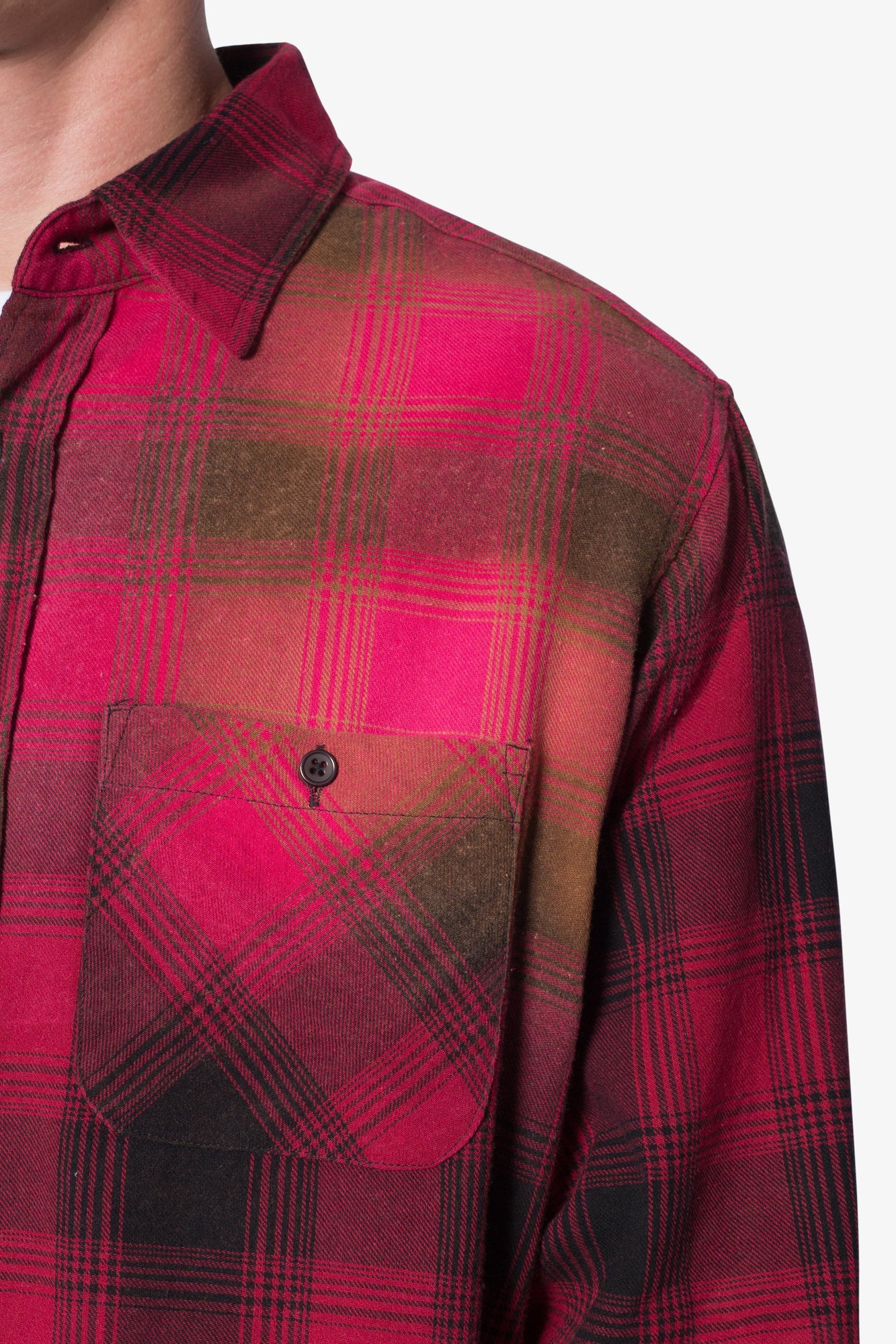 Vintage Washed Shirt | Red x Black