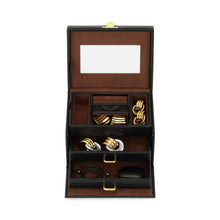 Vintage Jewelry Travel Case | Black