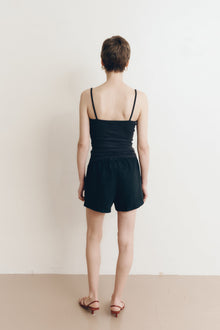 Ida Linen Short | Black