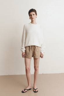 Pia Cotton Sweater | Bone