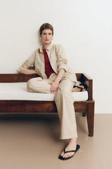 Clara Stripe Pant | Dune-Stripe