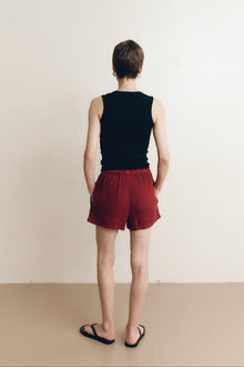 Ida Linen Short | Tomato