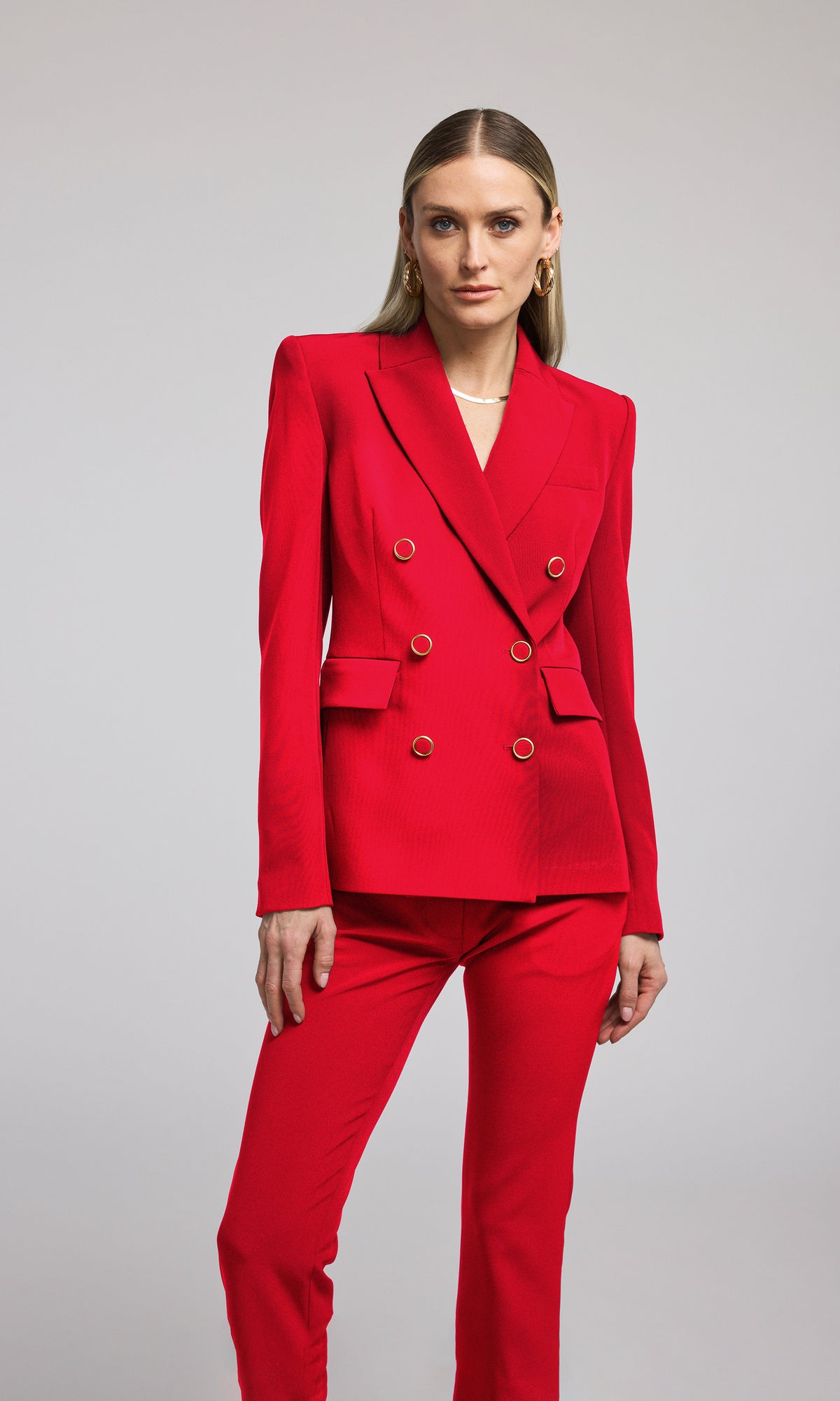 Arielle Crepe Blazer | Red