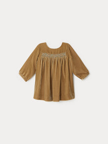 Girl | Félicie Smocked Dress | Beige