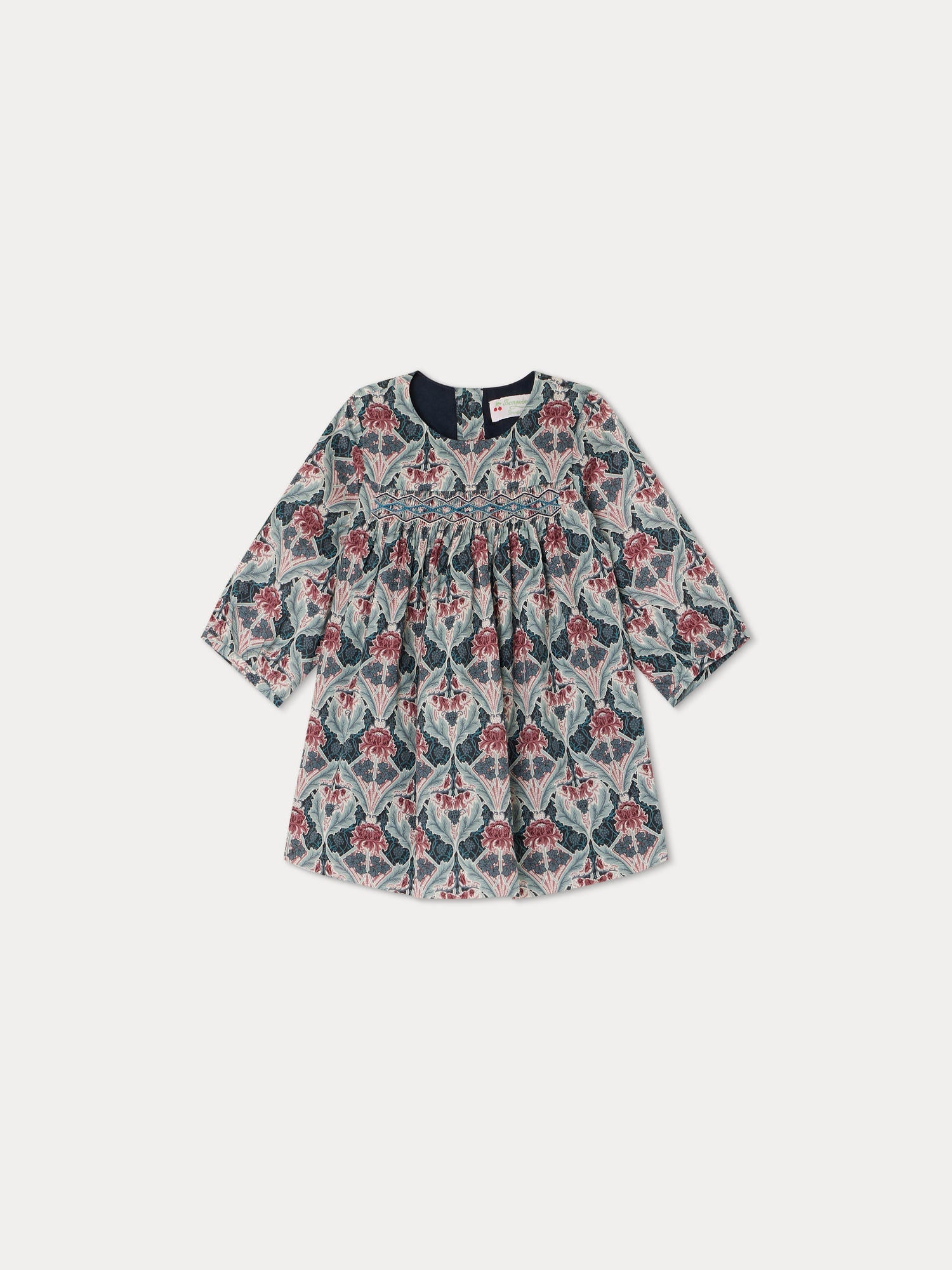 Girl | Felicie Smocked Dress | Fig