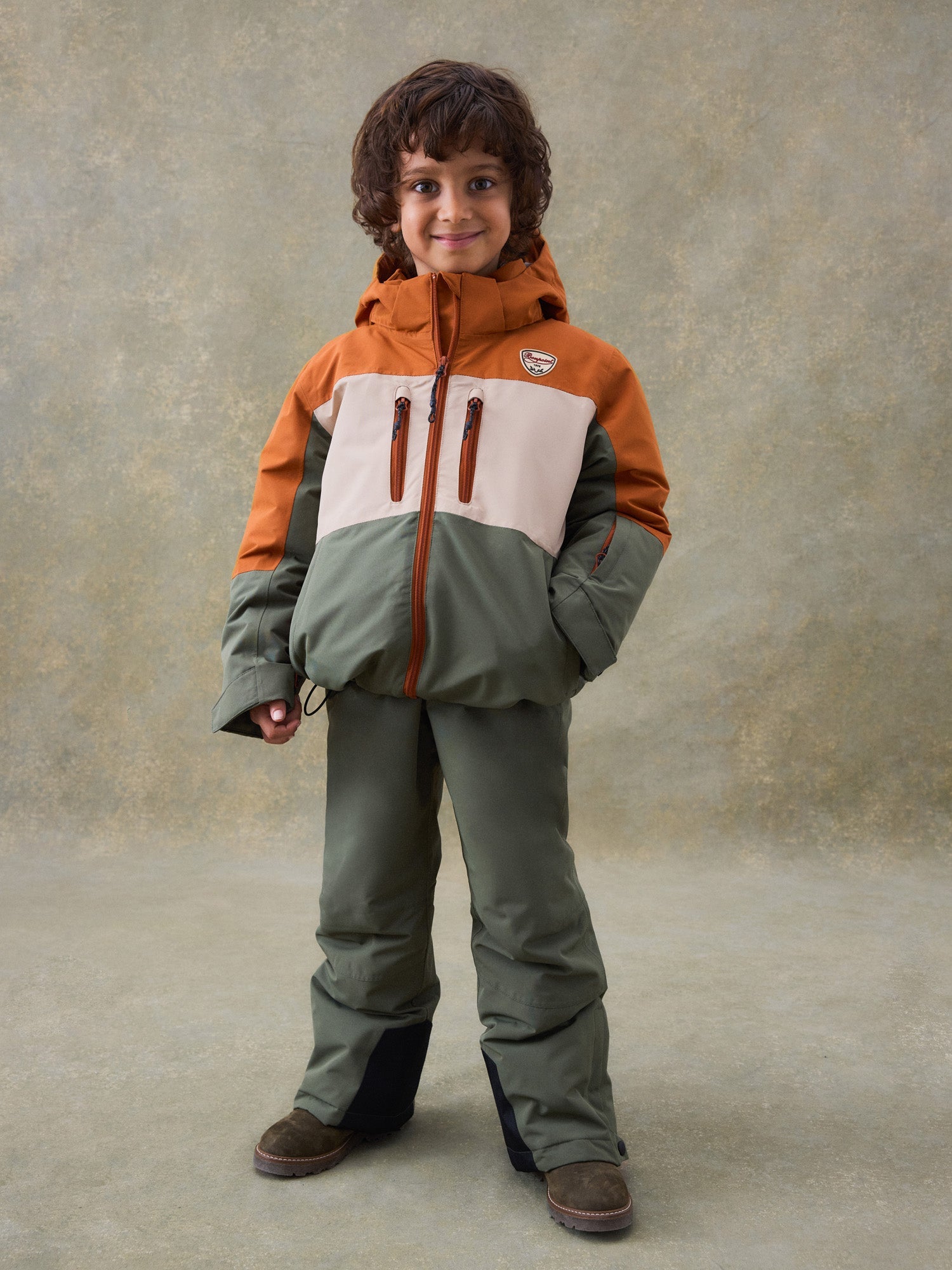 Boy | Domus Two Toned Ski Parka | Chestnut