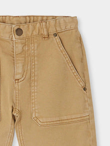 Boy | Gaël Pants In Beige Denim | Light Brown