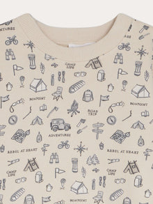 Boy | Tonino Printed Sweatshirt | Light Khaki