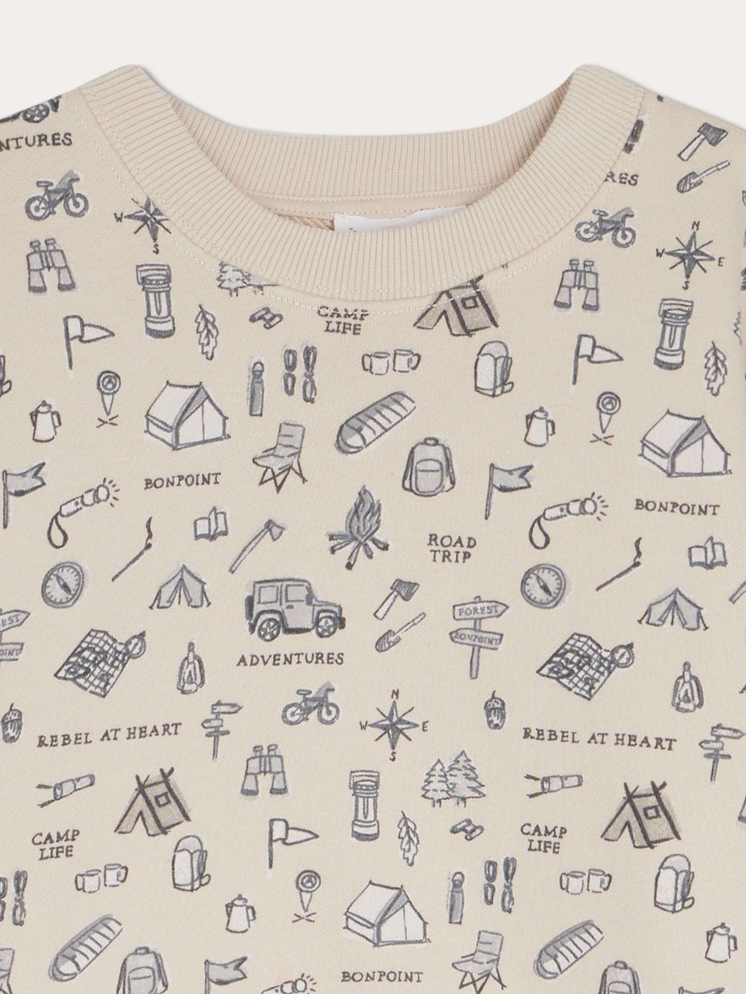 Boy | Tonino Printed Sweatshirt | Light Khaki