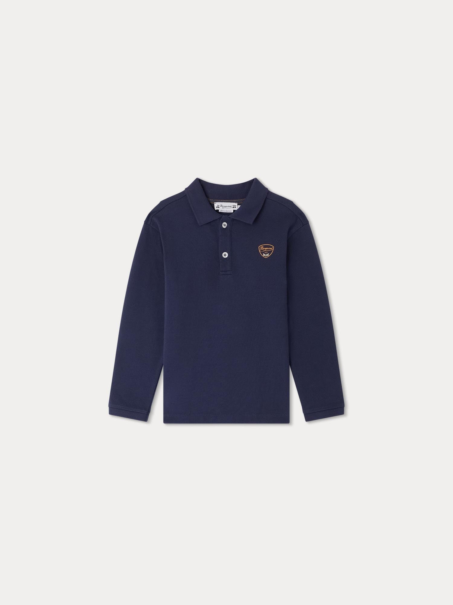 Boy | Darys Embroidered Navy Blue T Shirt | Navy