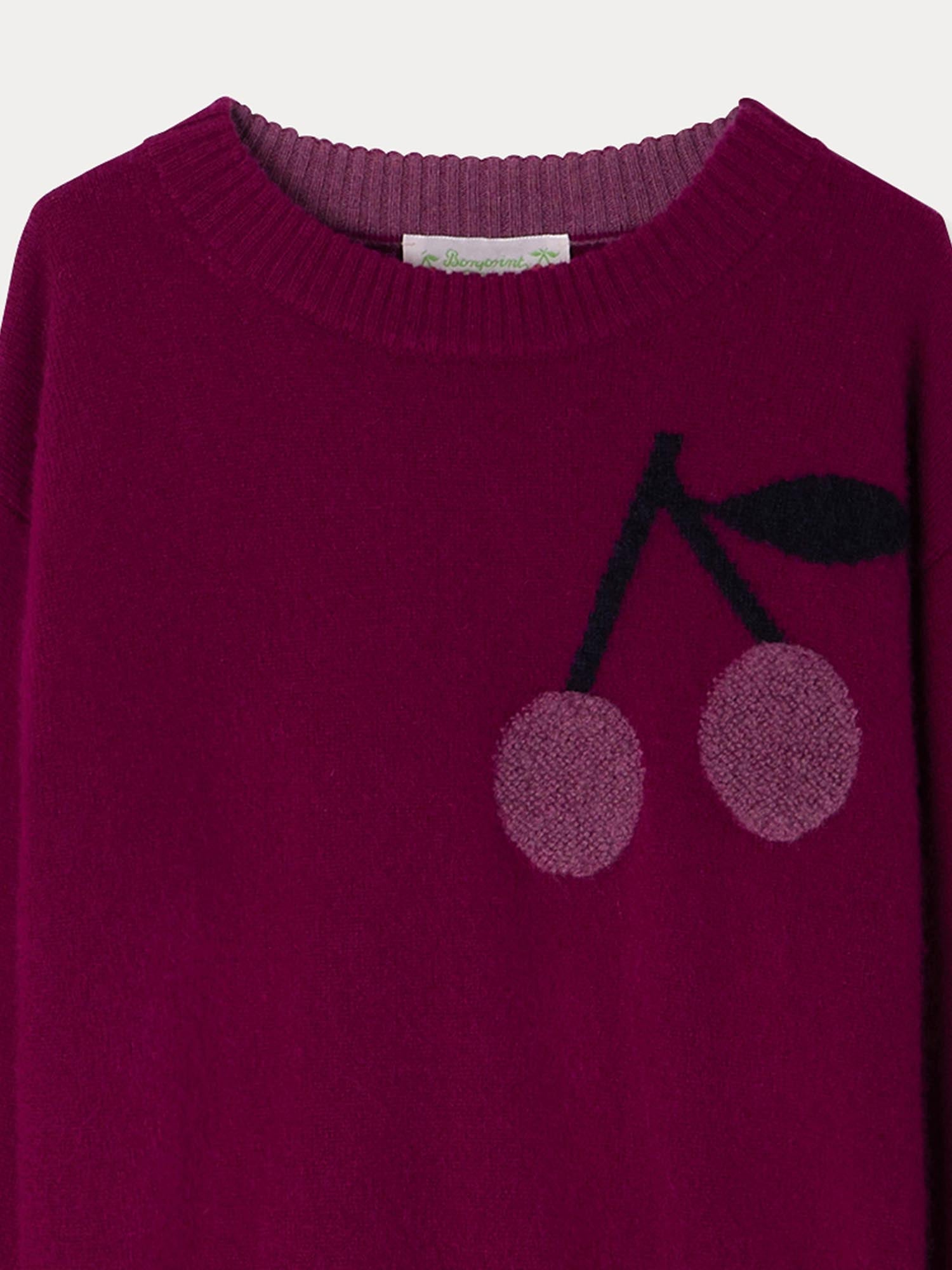 Girl | Anumati Purple Cashmere Sweater | Burgundy