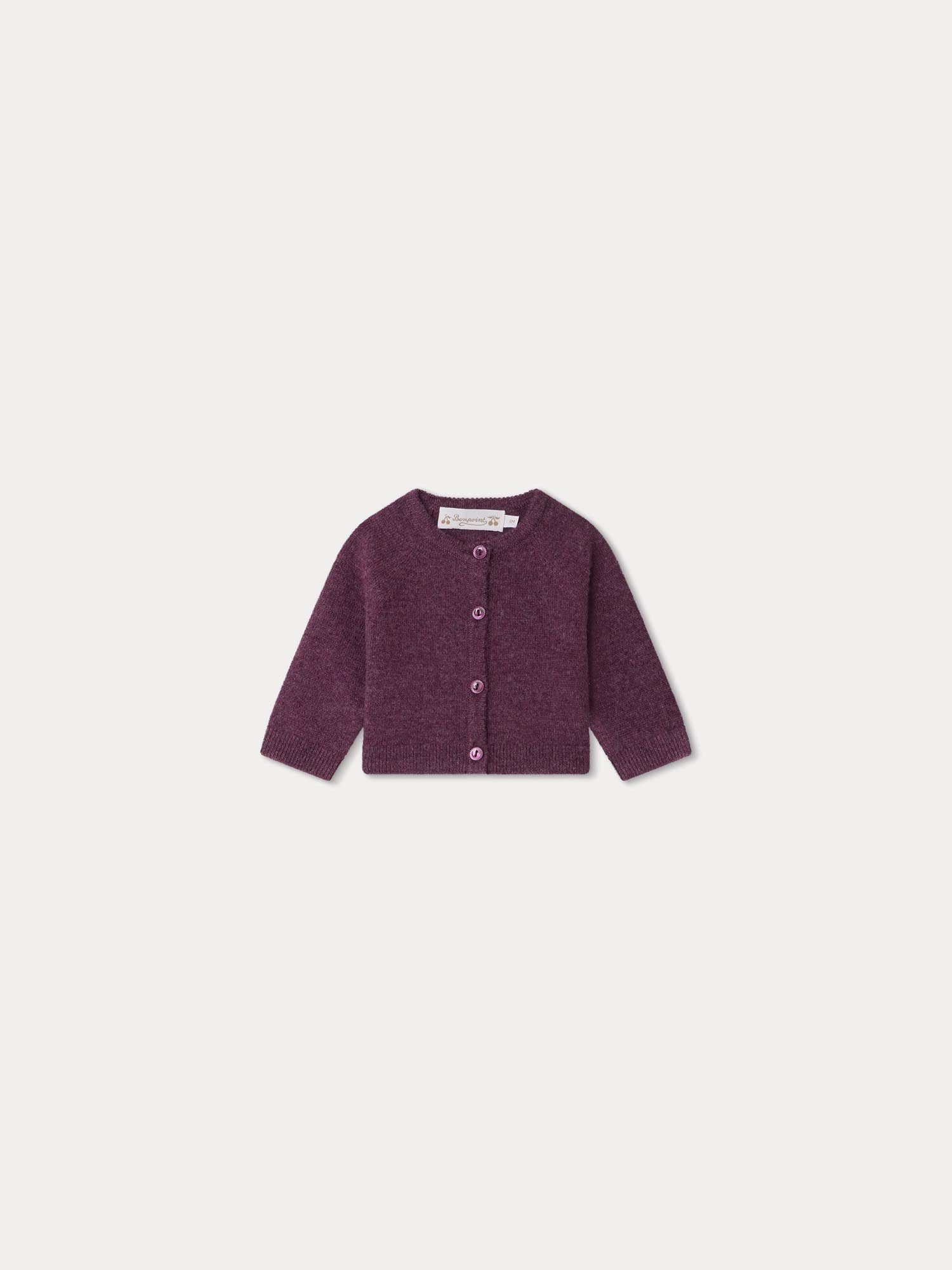 Girl | Giusta Cashmere Cardigan | Fig