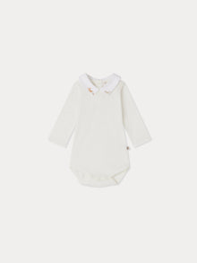 Boy | Septembre Bodysuit With Brown Patterns | Caramel